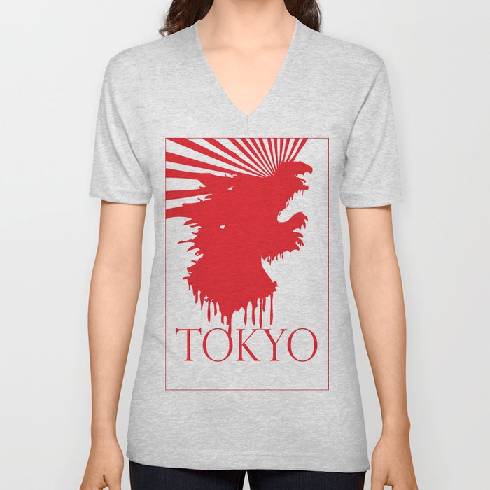 "Tokyo" V Neck T Shirt