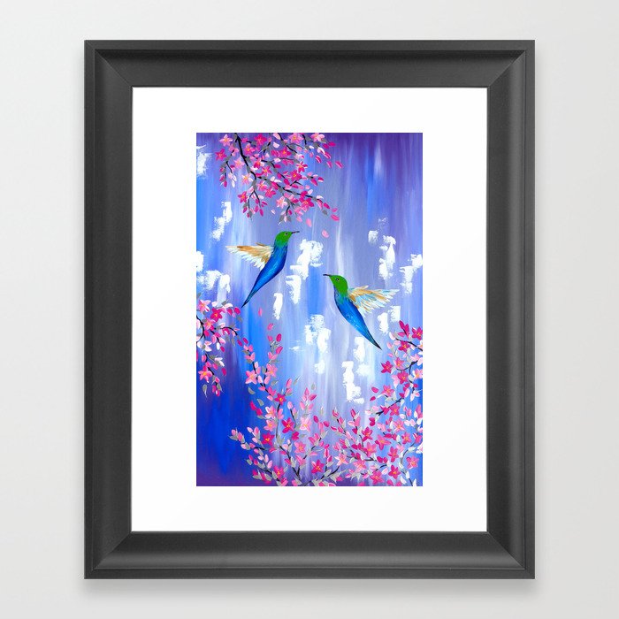 Plum Blossom Framed Art Print