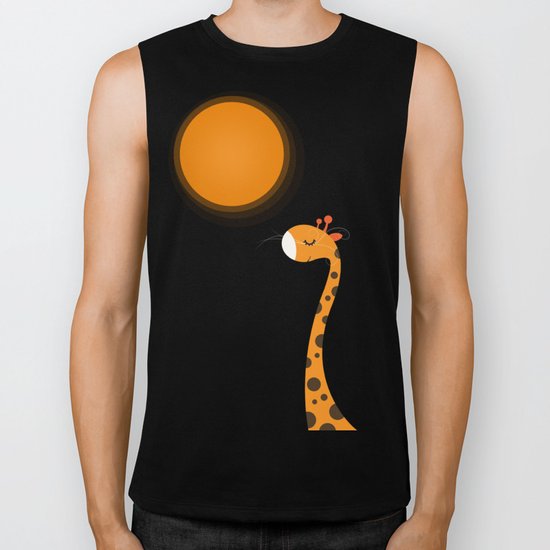 Orange and Wind Biker Tank