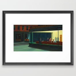 Nighthawks by Edward Hopper Framed Art Print
