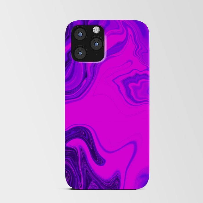 Liquid Color Marble Purple and Pink iPhone Card Case