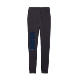 Minimalist Synthwave Lines Kids Joggers
