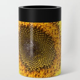 Sunflower closeup Can Cooler