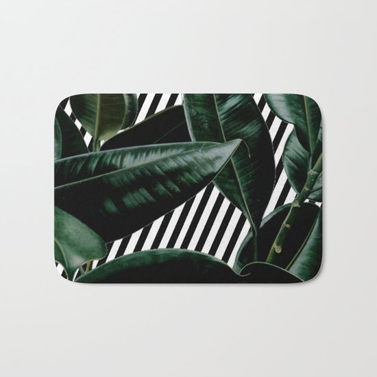 Leafs n stripes Bath Mat
