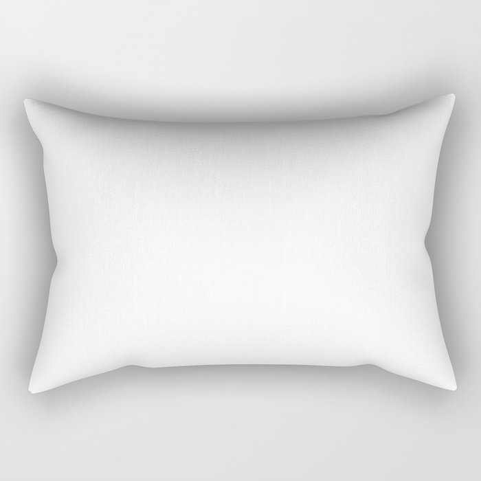 Solid Bright White Rectangular Pillow