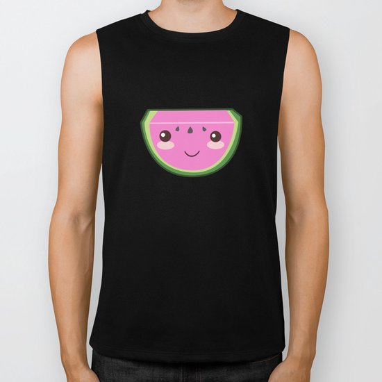 Kawaii Watermelon Biker Tank