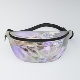 Honey Bee Close Up On Lavendar Nature Photography Fanny Pack