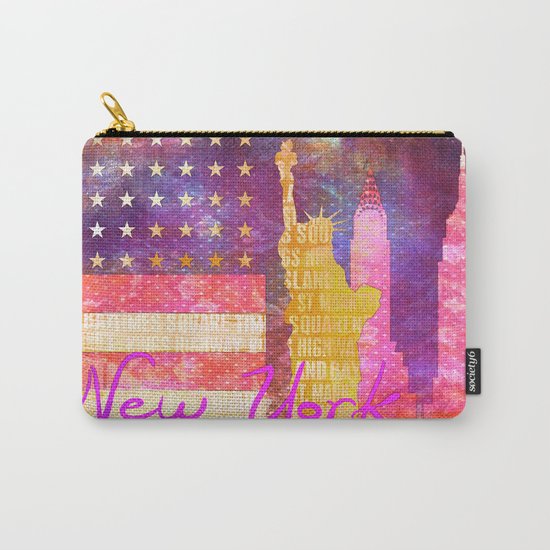 New York USA Statue of Liberty Carry-All Pouch