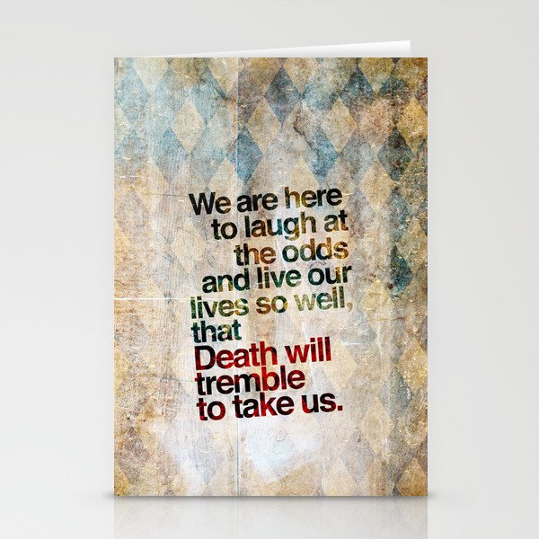 Death Will Tremble Stationery Cards