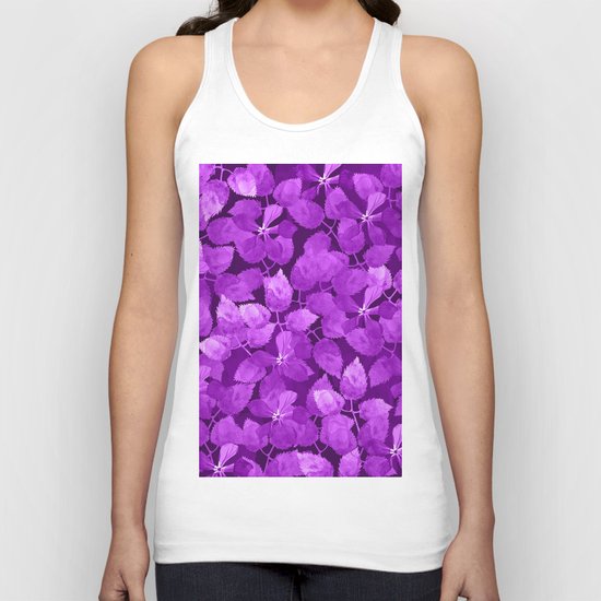 watercolor Botanical garden IV Unisex Tank Top