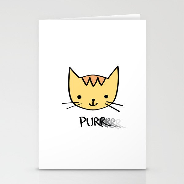 Purrrrrrring with Thunder the Kitten Stationery Cards
