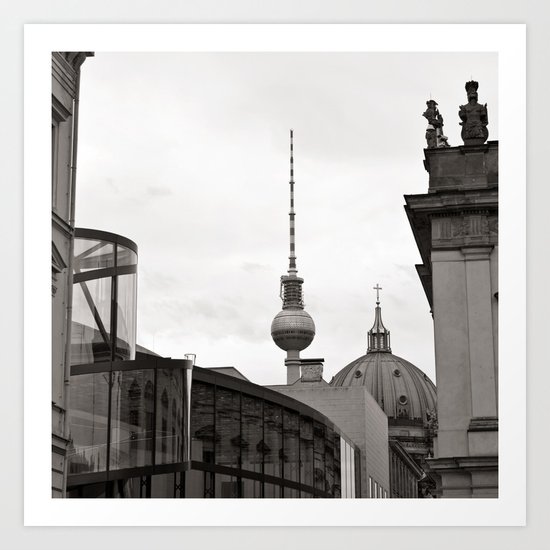 Deutsches Historisches Museum - Teletower - German Dome - Berlin Art Print