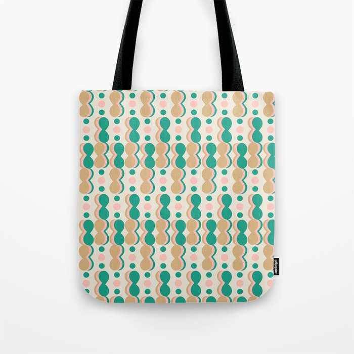 Uende Cactus - Geometric and bold retro shapes Tote Bag