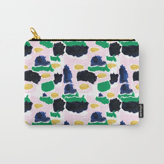 Imogen - painterly abstract palette colorful modern minimal painting boho dorm college hipster trend Carry-All Pouch