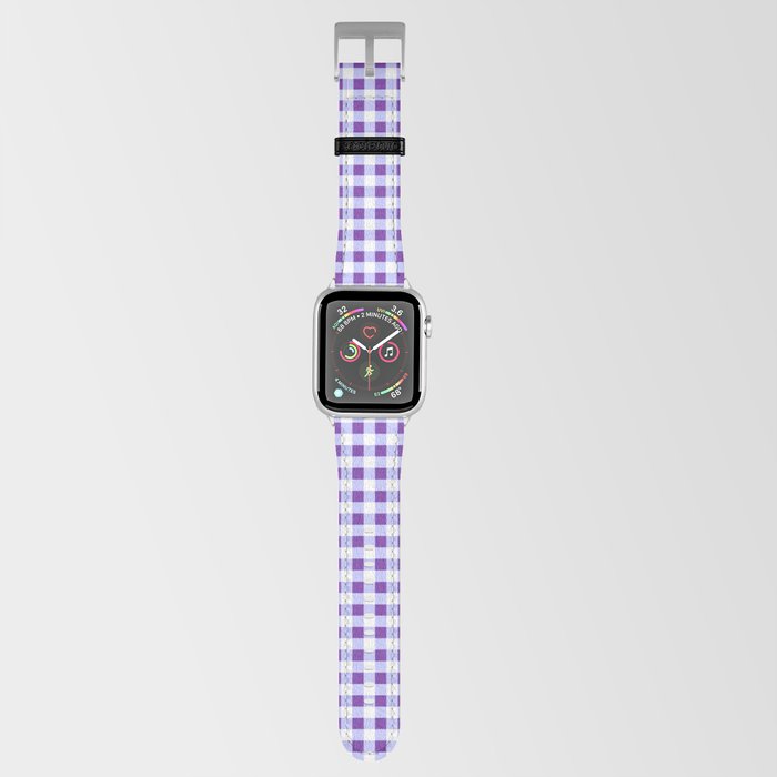 Periwinkle Collection - with Purple Check Pattern Apple Watch Band