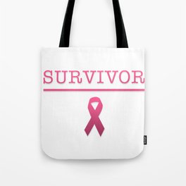 Survivor - Pink ribbon design Tote Bag