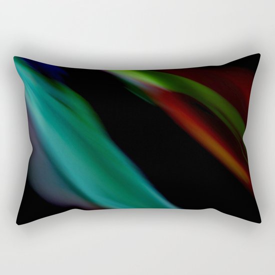 Colored Flames Rectangular Pillow