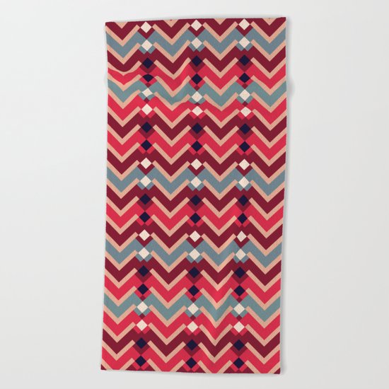 Fractal Mountains - candy Beach Towel