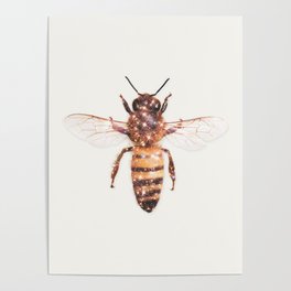 GLITTER BEE Poster