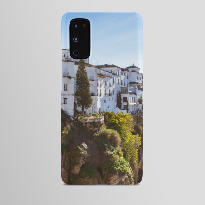 Spain Photography - Beautiful Village By A Small Cliff Android Case