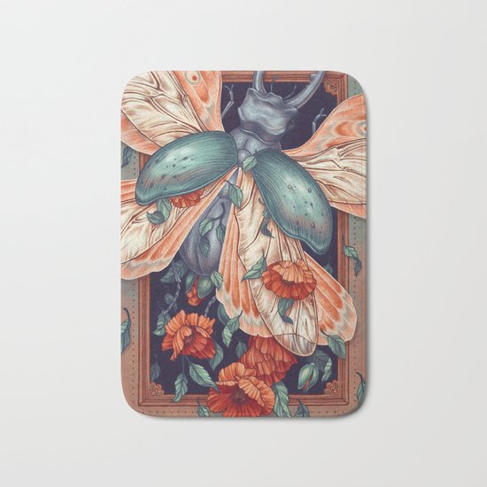 Moth Beetle Bath Mat