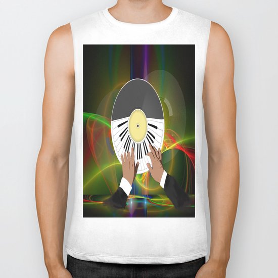 Play My Record Biker Tank