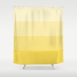Four Shades of Yellow Shower Curtain