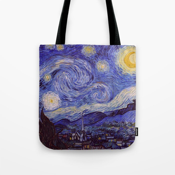 starry night tote bag