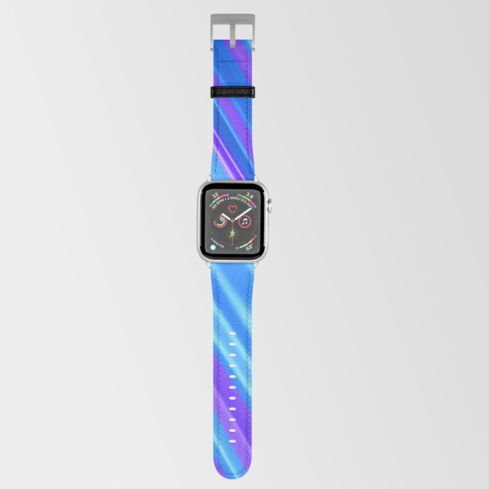 Purple Blue diagonal lines Apple Watch Band