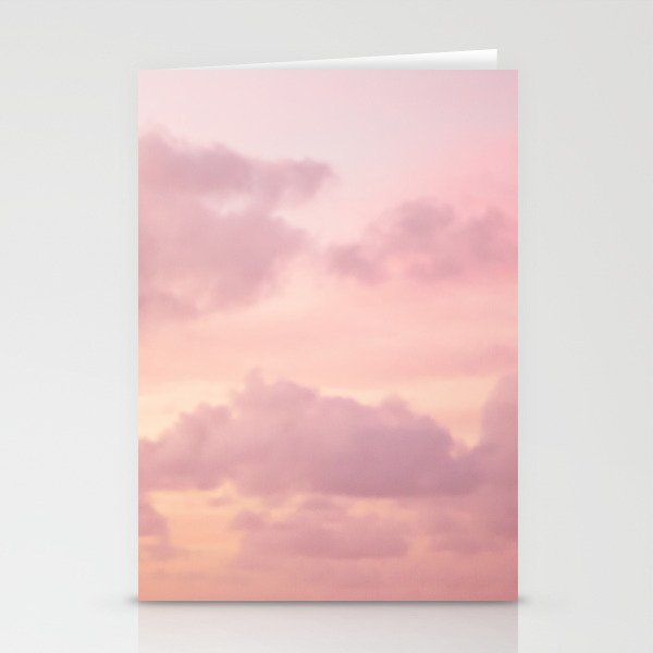 Pink Clouds Stationery Cards