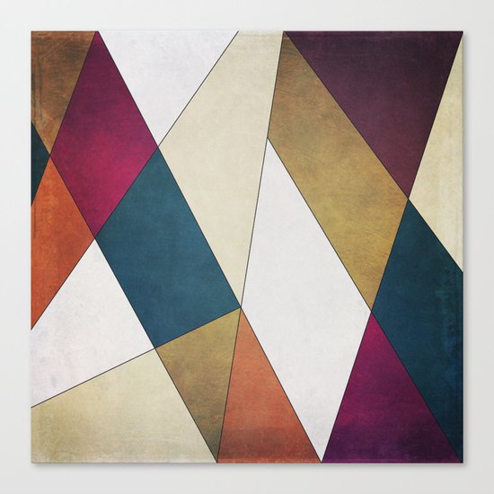 Geometric A/W Canvas Print
