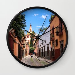 San Miguel de Allende : Calle Aldama Afternoon Wall Clock