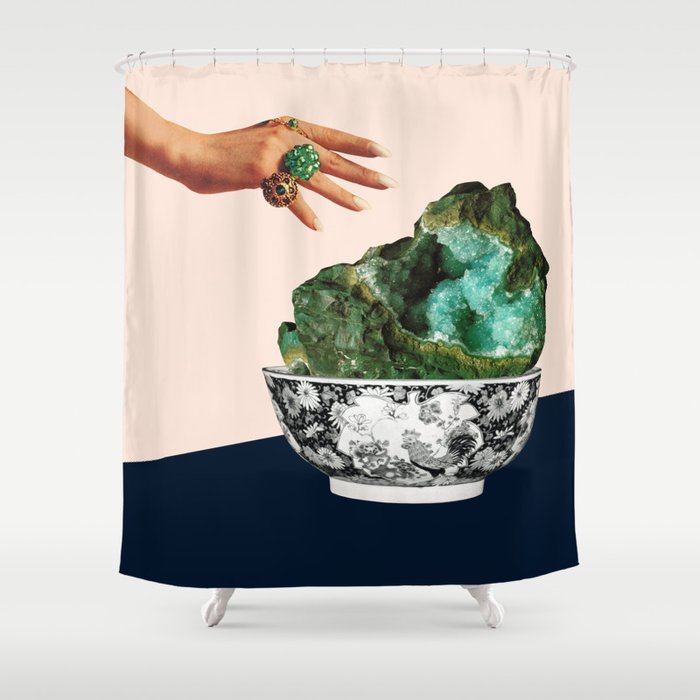Geode Shower Curtain By Bethhoeckelcollage Society6 Geode Shower Curtain