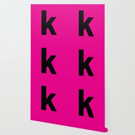 letter K (Black & Magenta) Wallpaper