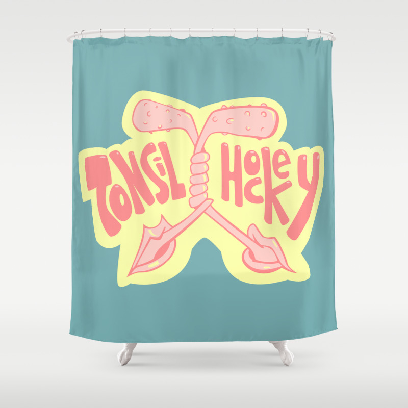 Tonsil Hockey Shower Curtain By Herogear Society6
