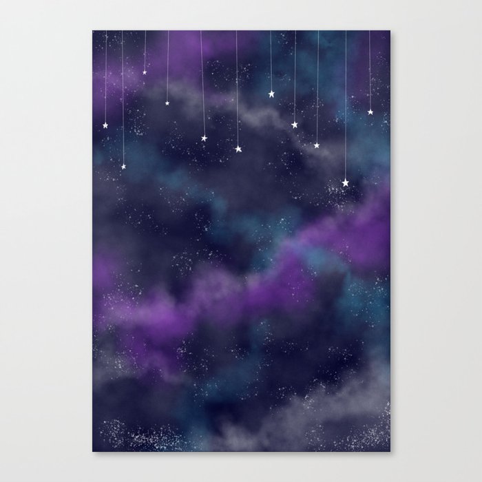 Space and stars Canvas Print