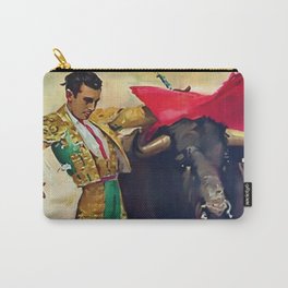 Plaza de Toros de Pamplona, Spain Bullfighting Vintage Advertising Poster Carry-All Pouch