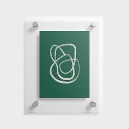 abstract green art Floating Acrylic Print
