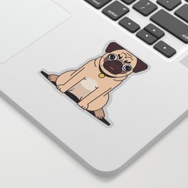 Good Boy Pug Sticker
