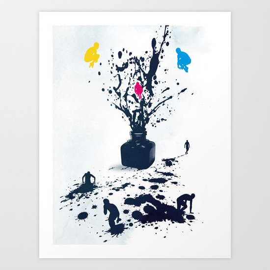 Inked Art Print
