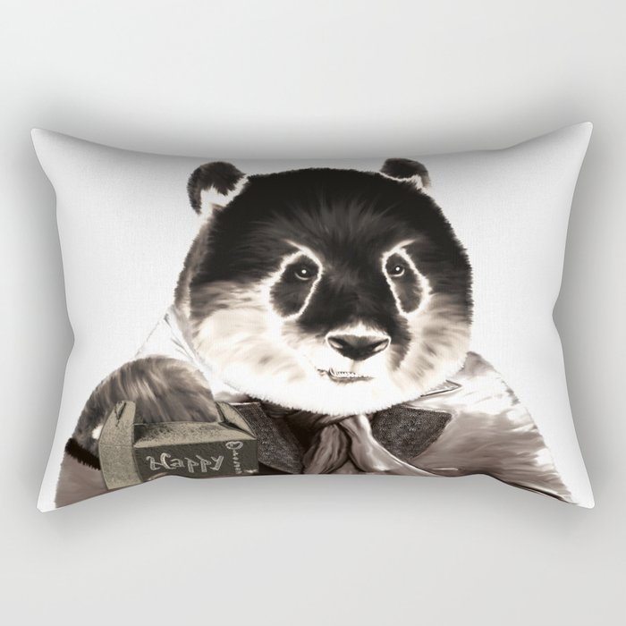 Panda Happy Birthday Rectangular Pillow