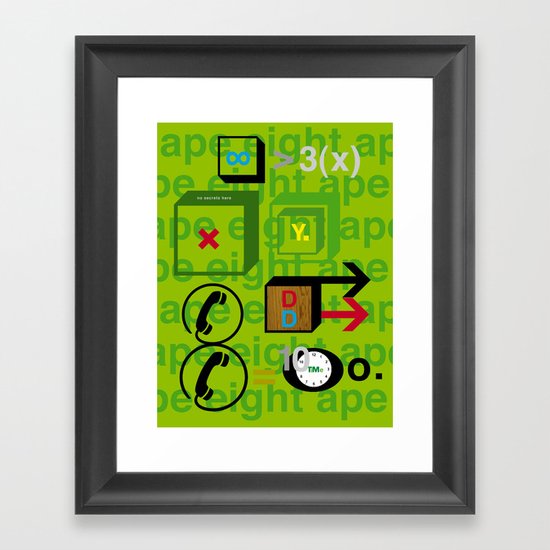 Ape Eight Ape Framed Art Print
