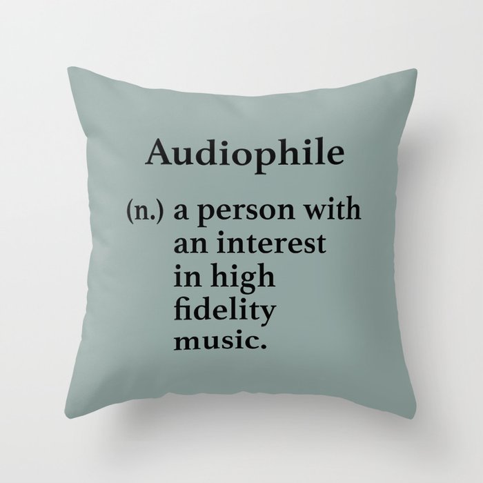 Audiophile Throw Pillow