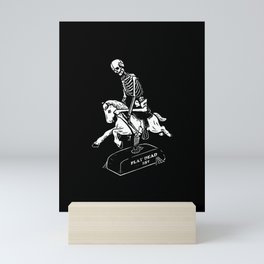 Play Dead Skeleton Mini Art Print