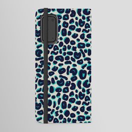 Leopard Print Abstractions –Turquoise Android Wallet Case
