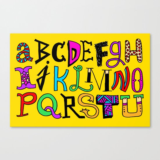 ...V, W, X, Y, Z Canvas Print