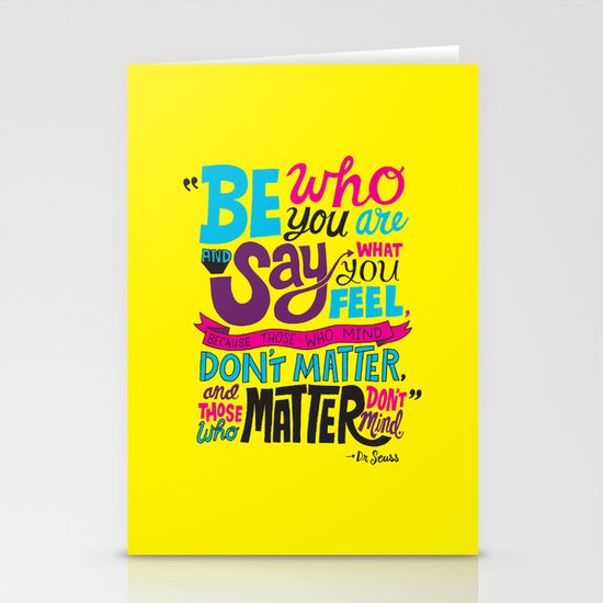 Be Who You Are... Stationery Cards