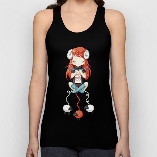 Knitting Meditation 2 Unisex Tank Top
