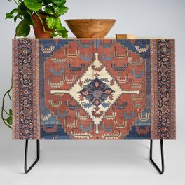 Antique Persian Rug Print, Vintage Backshaiesh Kilim Carpet Print Credenza