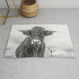 Size Is Relative Rug | Landscape, Animal, Photo, Black and White 